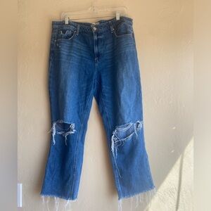 Paige - Noella Distressed Denim Jeans - size 32